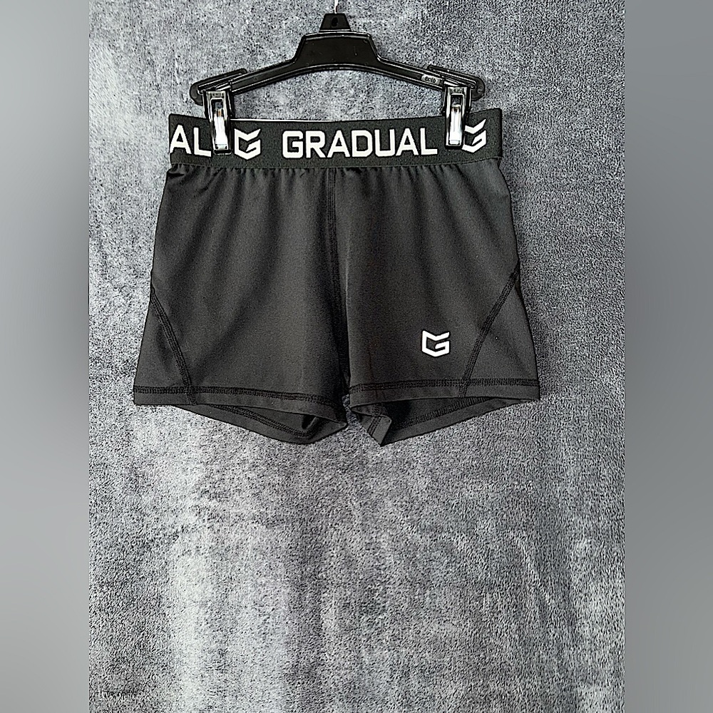 BLACK GRADUAL SPANDEX SHORTS / Brand: G Gradual / Size: Womens XS / Color: Black